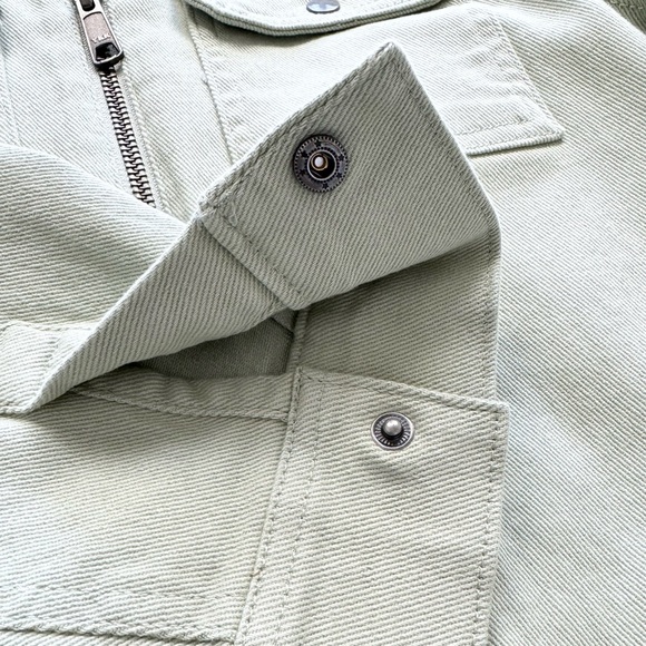 Colorful Planet Boys Zip Front Shacket Neutral Khaki Green Two Pocket M(… - Picture 7 of 16